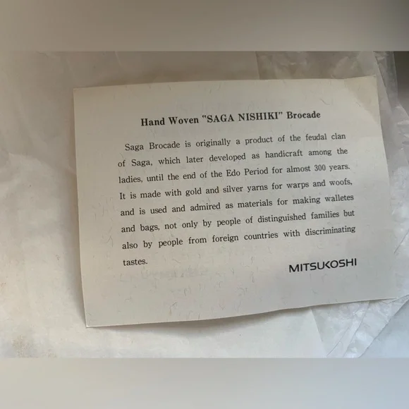 Mitsukoshi authentic brocade. With original packaging never used. - Picture 6 of 7